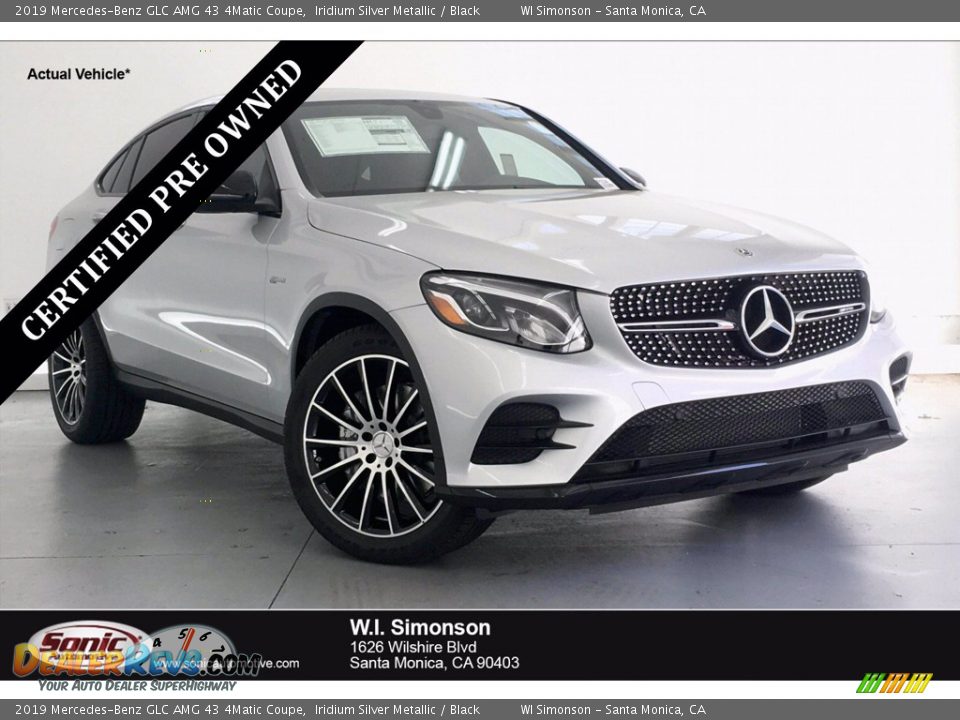 2019 Mercedes-Benz GLC AMG 43 4Matic Coupe Iridium Silver Metallic / Black Photo #1