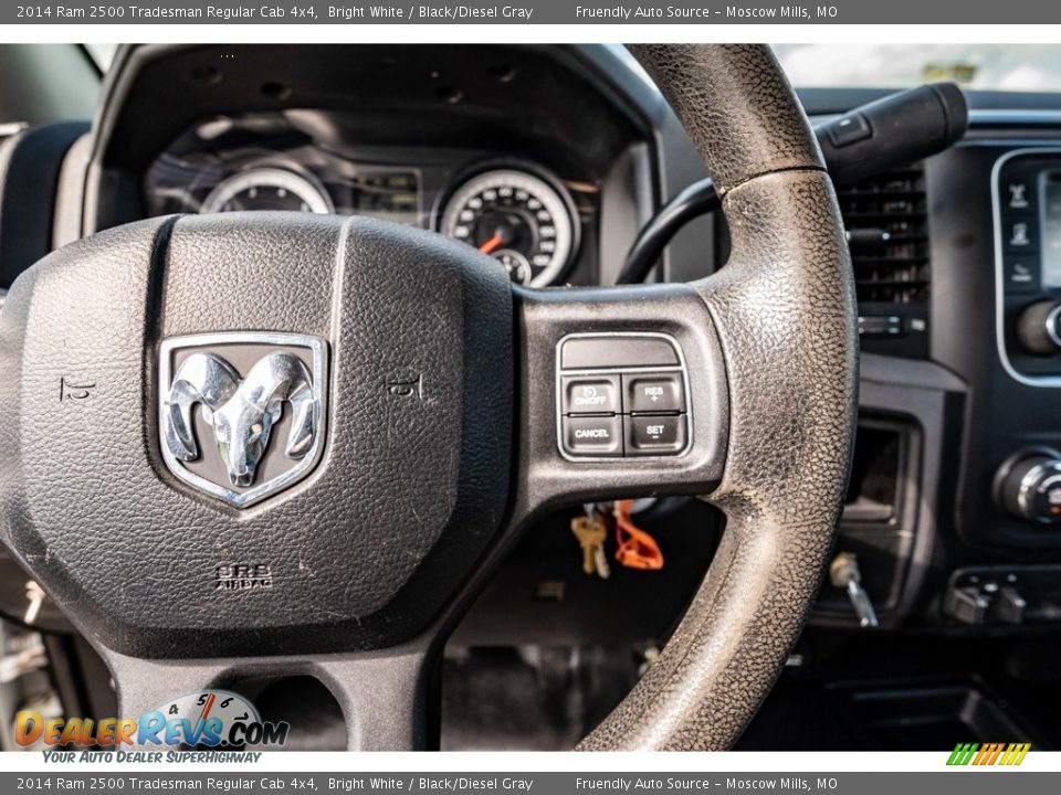 2014 Ram 2500 Tradesman Regular Cab 4x4 Bright White / Black/Diesel Gray Photo #33