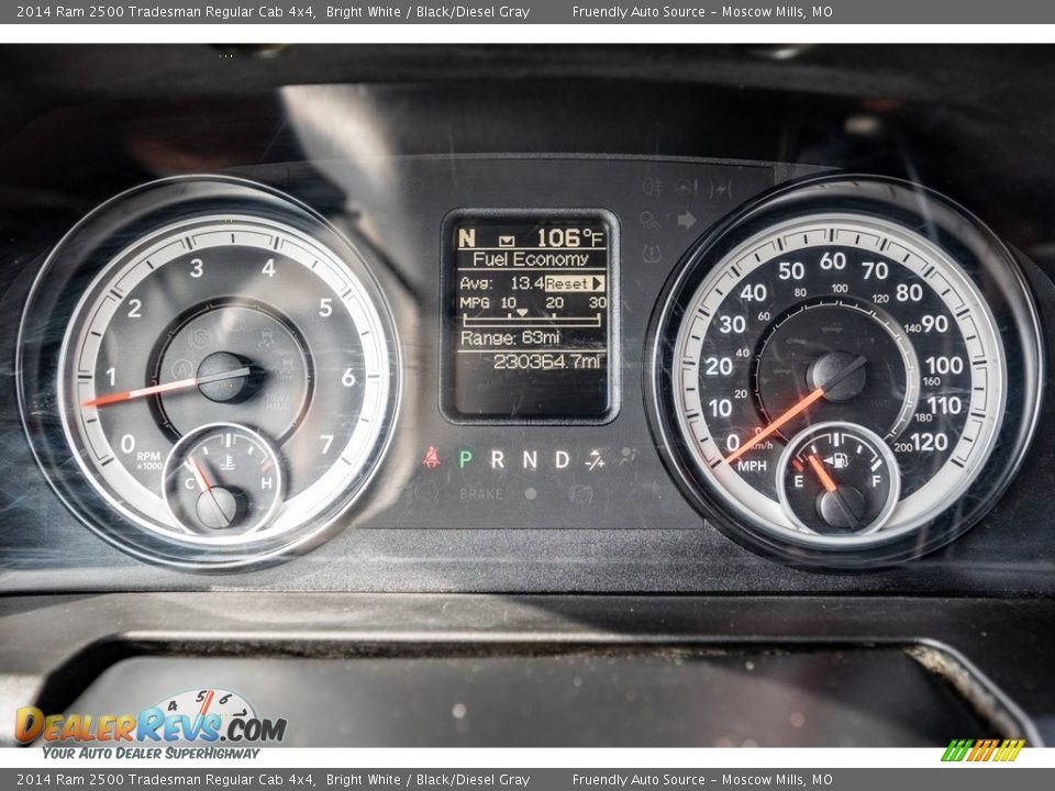 2014 Ram 2500 Tradesman Regular Cab 4x4 Gauges Photo #34