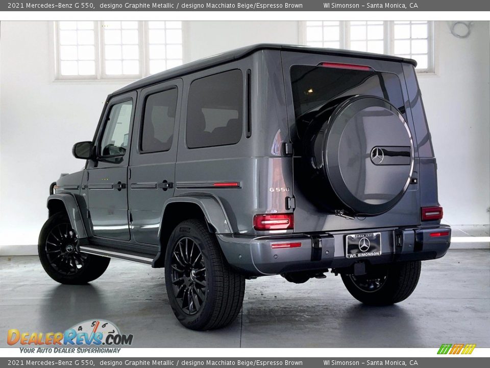 2021 Mercedes-Benz G 550 designo Graphite Metallic / designo Macchiato Beige/Espresso Brown Photo #2