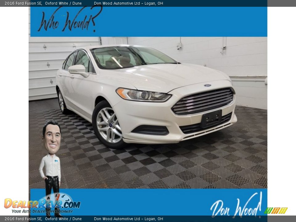 2016 Ford Fusion SE Oxford White / Dune Photo #1