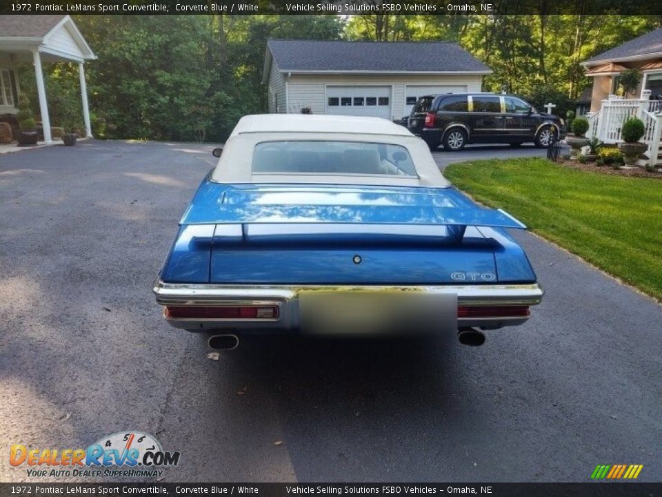 Corvette Blue 1972 Pontiac LeMans Sport Convertible Photo #4