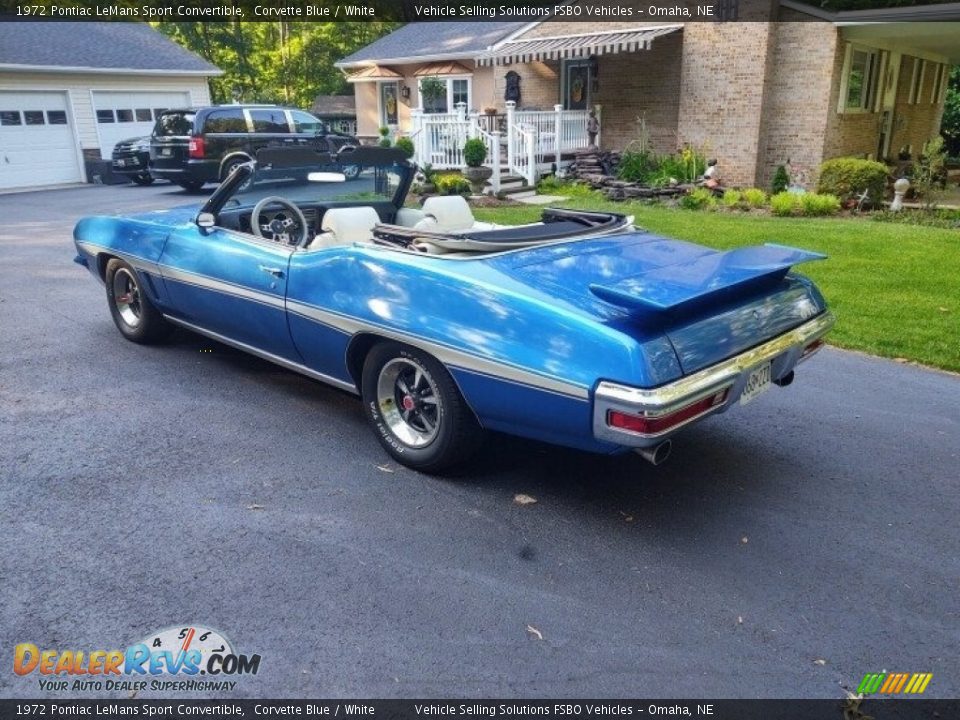 Corvette Blue 1972 Pontiac LeMans Sport Convertible Photo #6