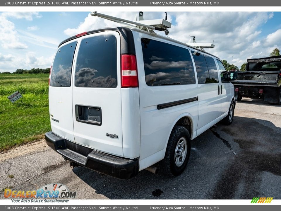 2008 Chevrolet Express LS 1500 AWD Passenger Van Summit White / Neutral Photo #4