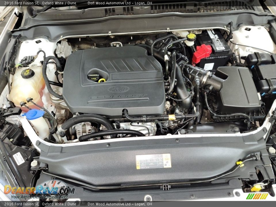 2016 Ford Fusion SE Oxford White / Dune Photo #12