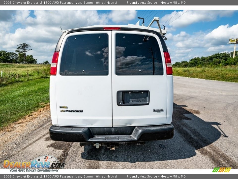 2008 Chevrolet Express LS 1500 AWD Passenger Van Summit White / Neutral Photo #5