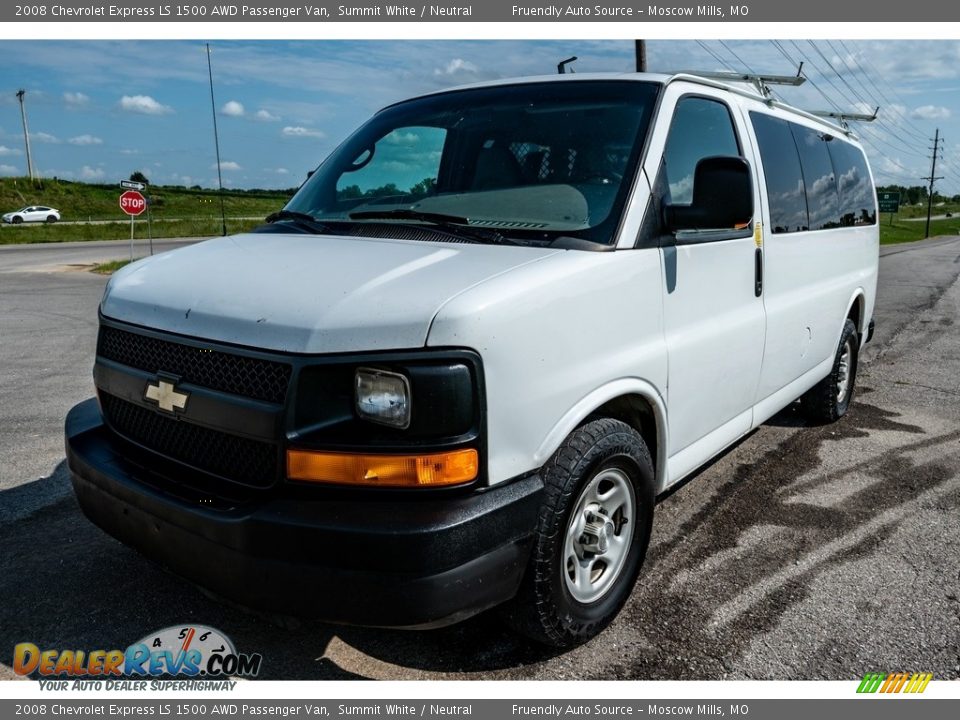 Summit White 2008 Chevrolet Express LS 1500 AWD Passenger Van Photo #8