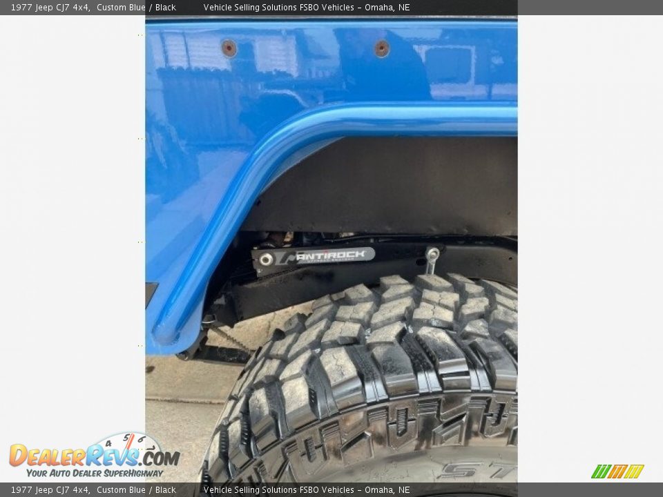 1977 Jeep CJ7 4x4 Custom Blue / Black Photo #6