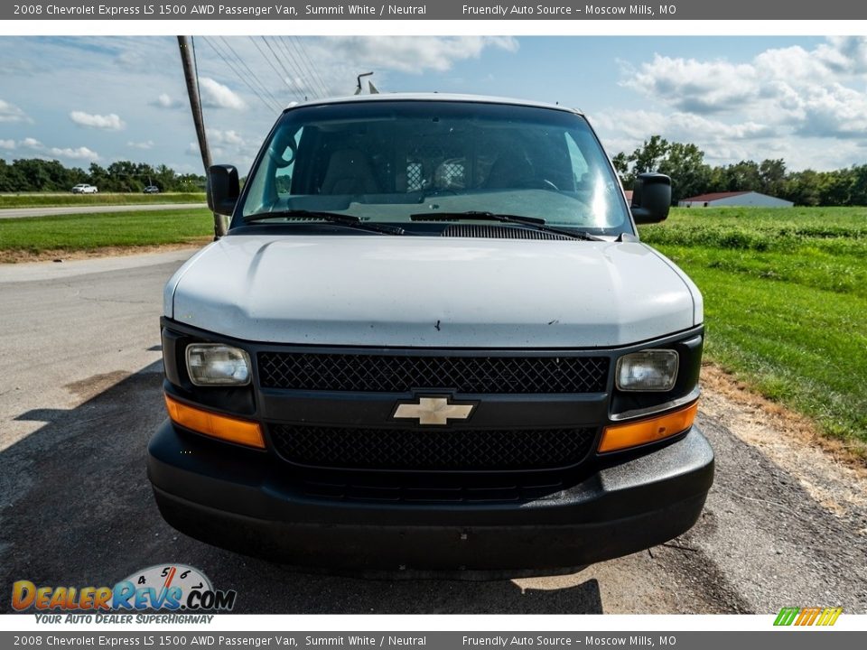 2008 Chevrolet Express LS 1500 AWD Passenger Van Summit White / Neutral Photo #9