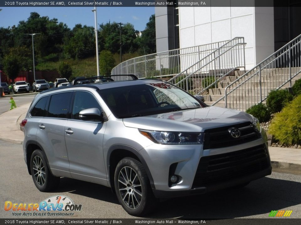 2018 Toyota Highlander SE AWD Celestial Silver Metallic / Black Photo #1