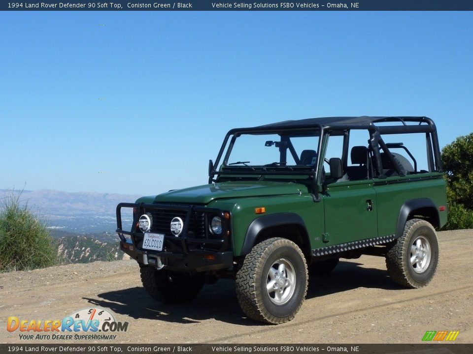 Front 3/4 View of 1994 Land Rover Defender 90 Soft Top Photo #1