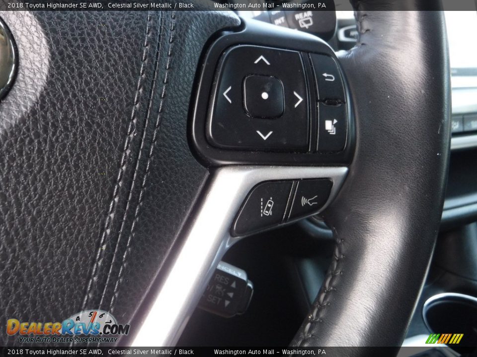 2018 Toyota Highlander SE AWD Celestial Silver Metallic / Black Photo #9