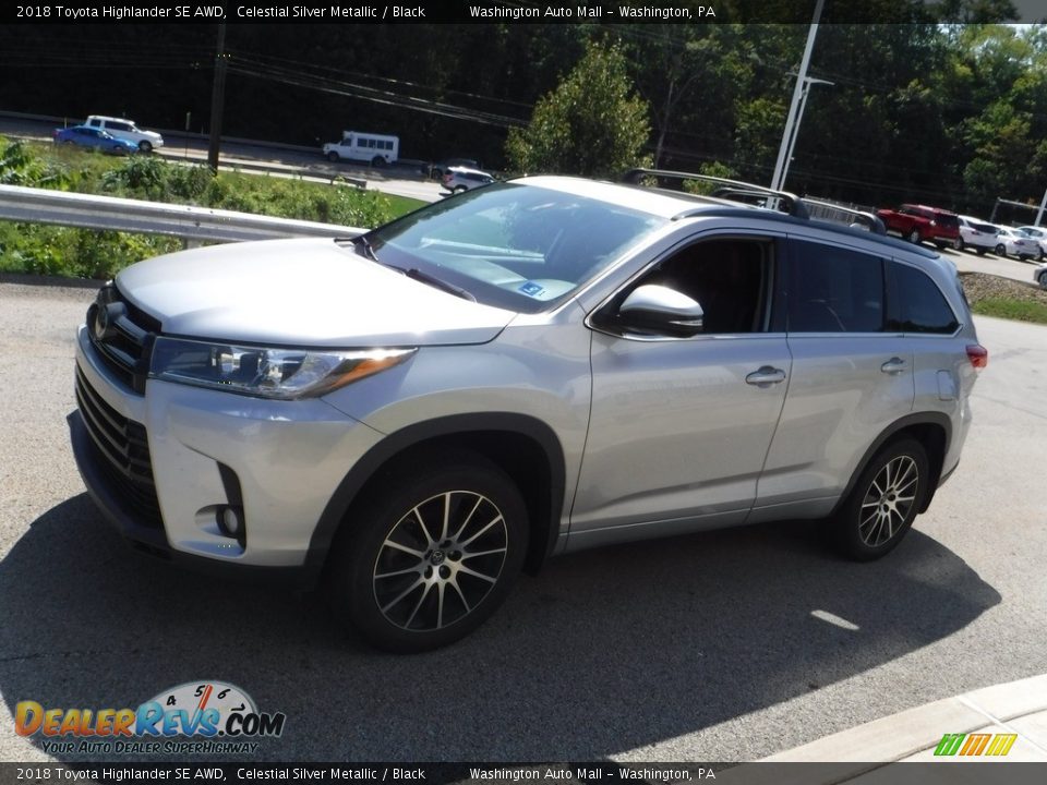 2018 Toyota Highlander SE AWD Celestial Silver Metallic / Black Photo #12