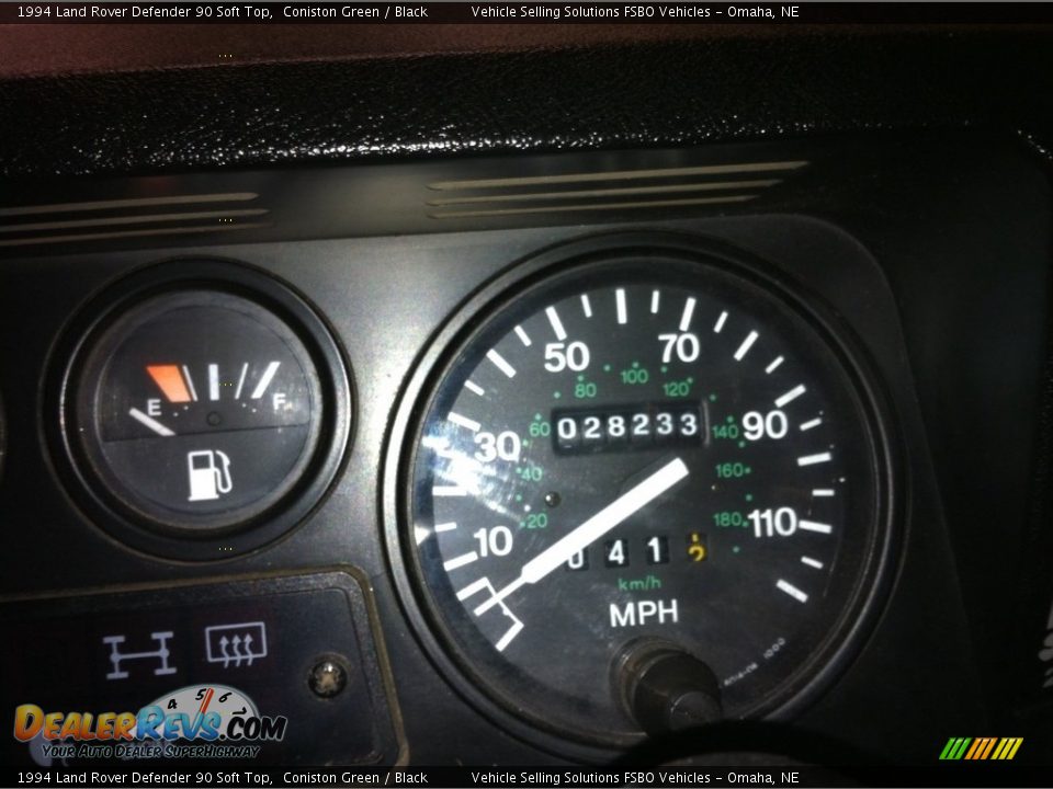 1994 Land Rover Defender 90 Soft Top Gauges Photo #8