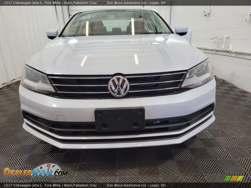 2017 Volkswagen Jetta S Pure White / Black/Palladium Gray Photo #4