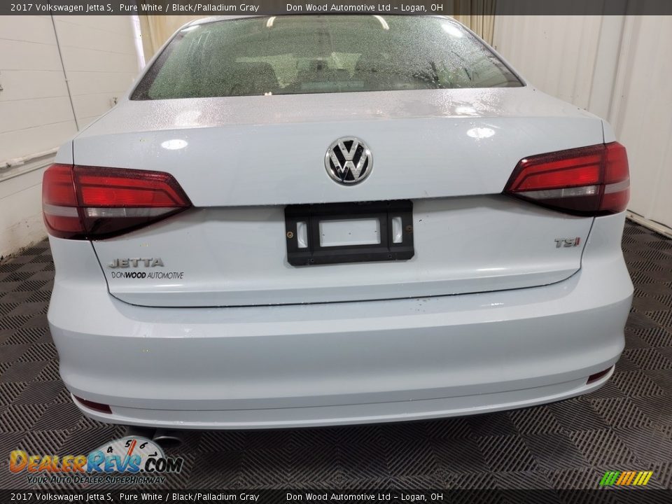 2017 Volkswagen Jetta S Pure White / Black/Palladium Gray Photo #7