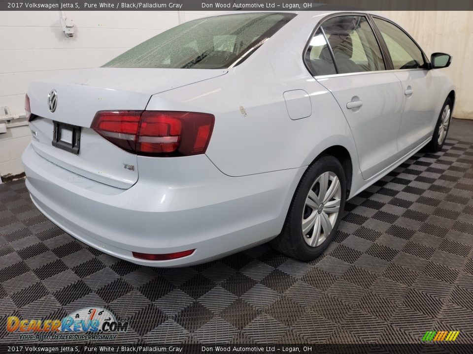 2017 Volkswagen Jetta S Pure White / Black/Palladium Gray Photo #8