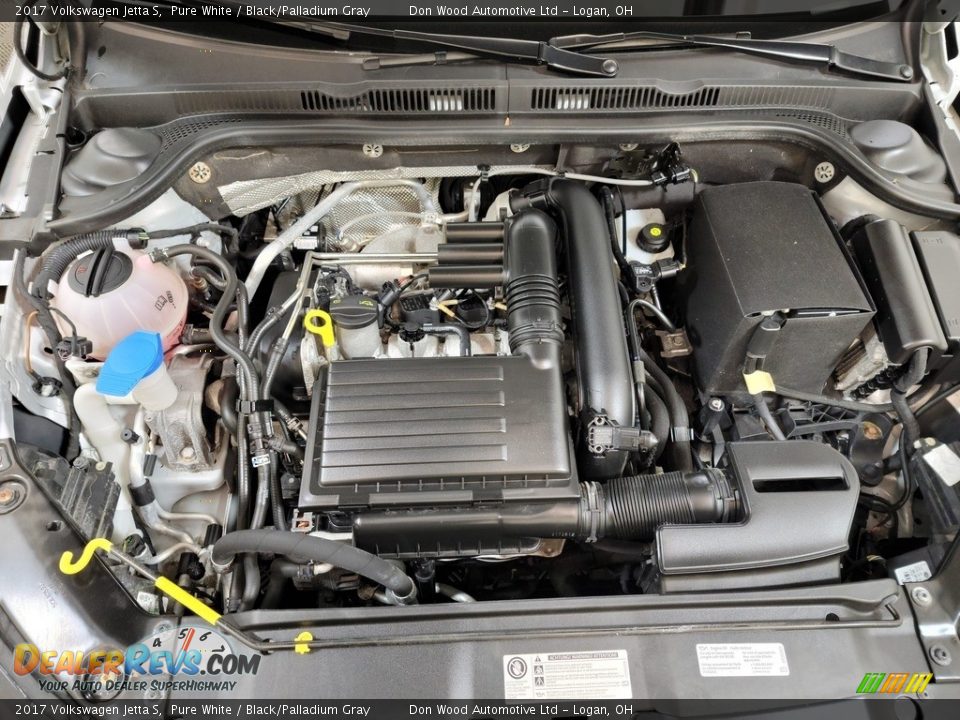 2017 Volkswagen Jetta S Pure White / Black/Palladium Gray Photo #10