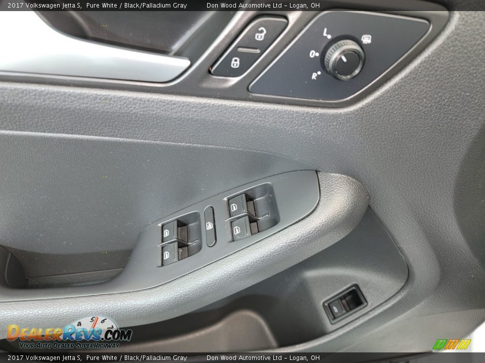 2017 Volkswagen Jetta S Pure White / Black/Palladium Gray Photo #13