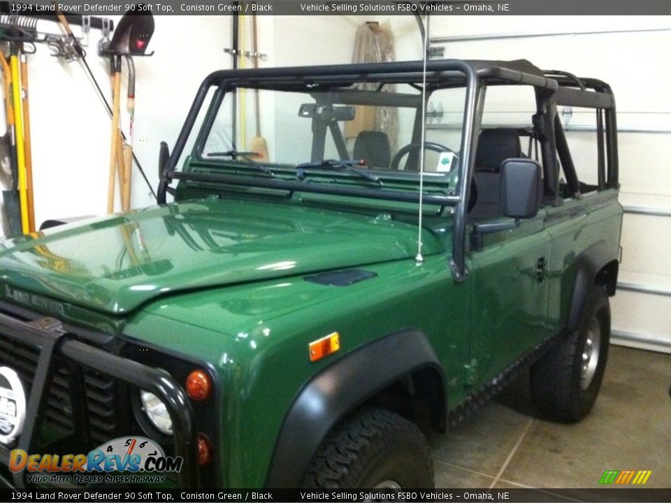 1994 Land Rover Defender 90 Soft Top Coniston Green / Black Photo #20