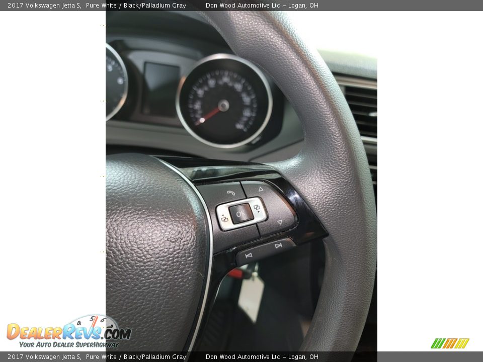 2017 Volkswagen Jetta S Pure White / Black/Palladium Gray Photo #18