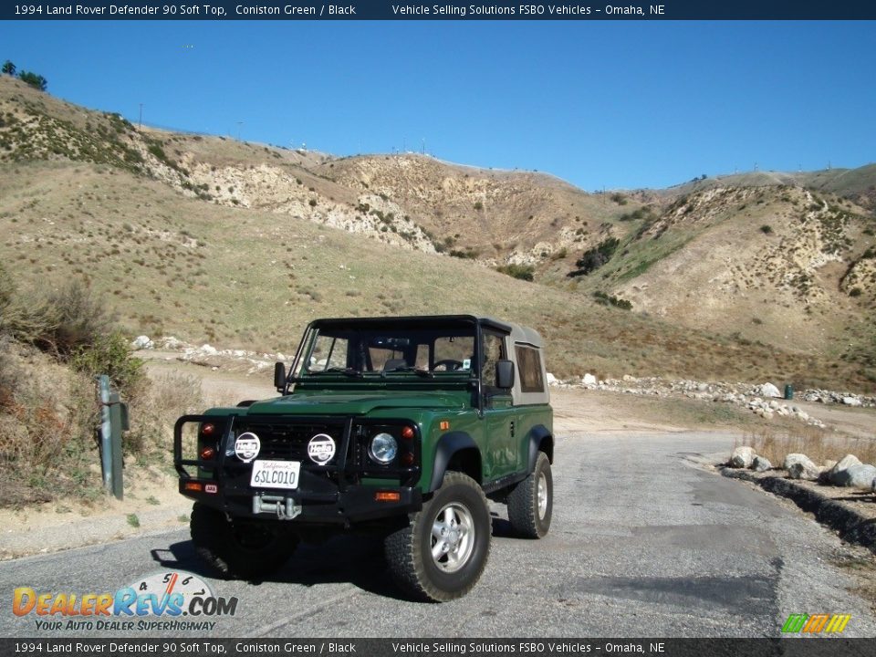 1994 Land Rover Defender 90 Soft Top Coniston Green / Black Photo #28
