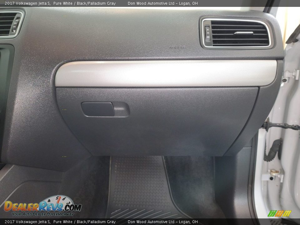 2017 Volkswagen Jetta S Pure White / Black/Palladium Gray Photo #28