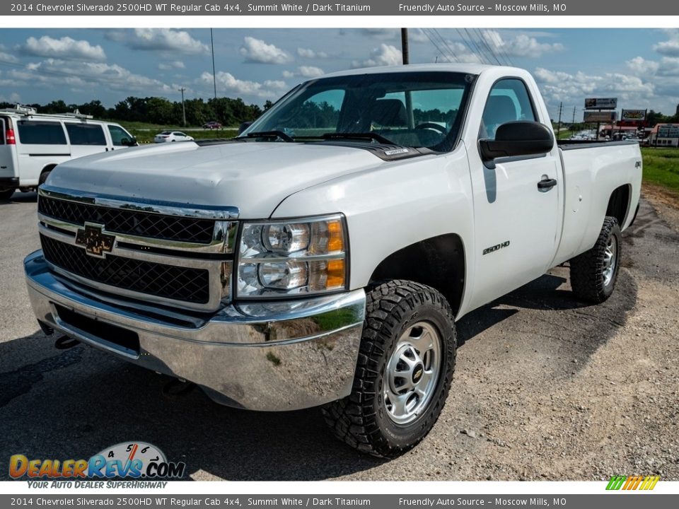 2014 Chevrolet Silverado 2500HD WT Regular Cab 4x4 Summit White / Dark Titanium Photo #8