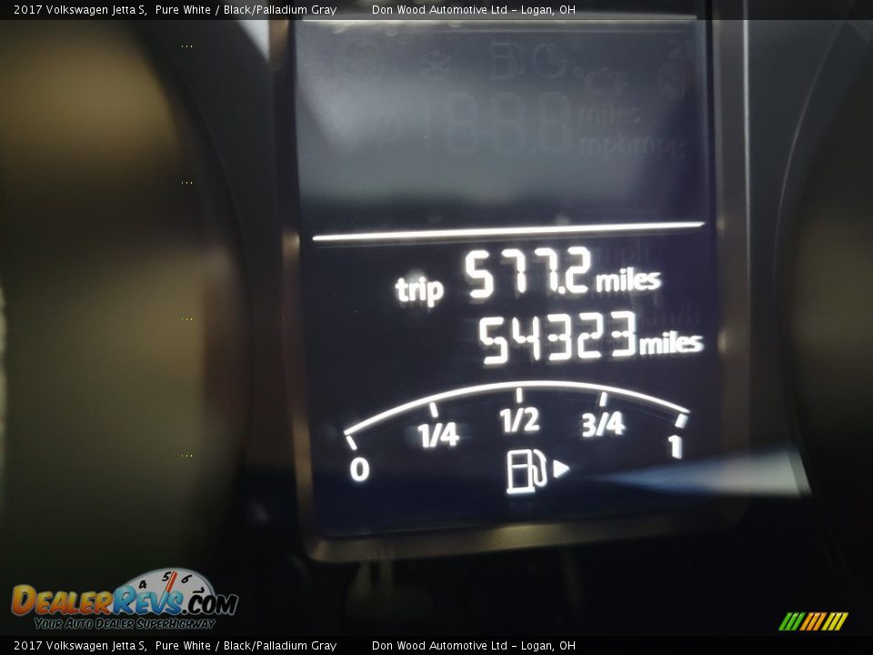 2017 Volkswagen Jetta S Pure White / Black/Palladium Gray Photo #29