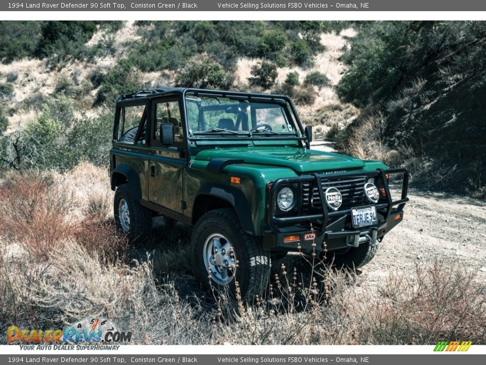 1994 Land Rover Defender 90 Soft Top Coniston Green / Black Photo #33