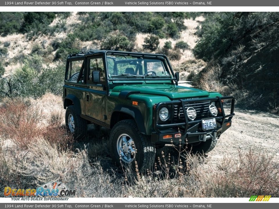 1994 Land Rover Defender 90 Soft Top Coniston Green / Black Photo #33