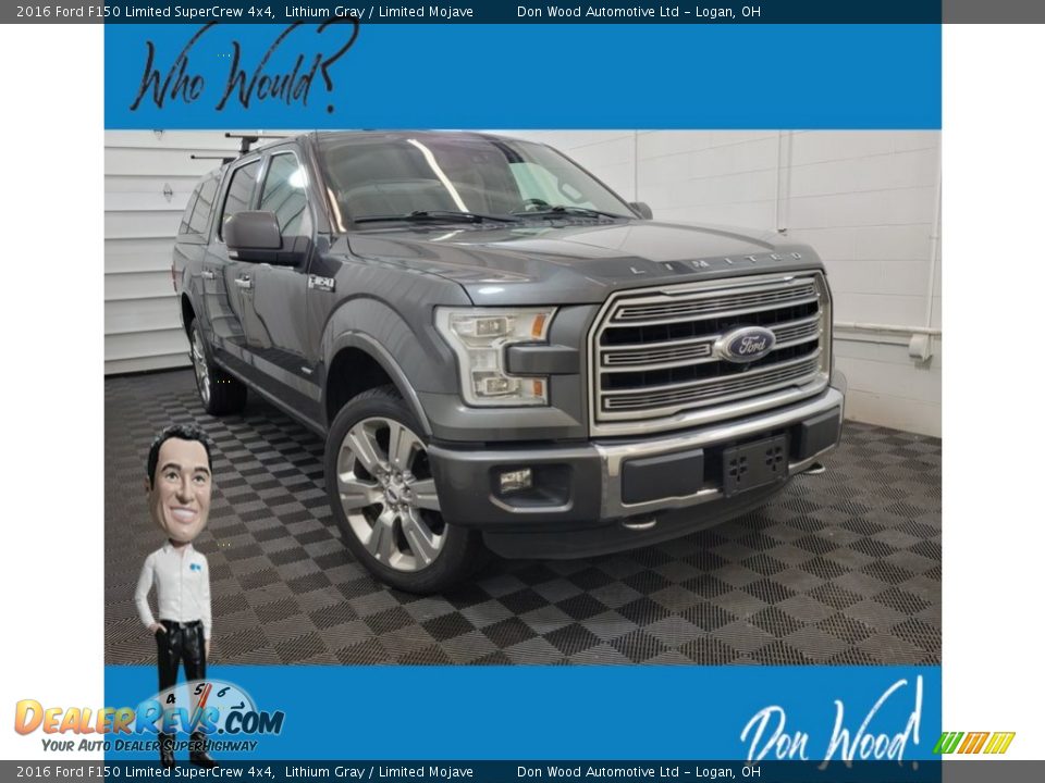 2016 Ford F150 Limited SuperCrew 4x4 Lithium Gray / Limited Mojave Photo #1