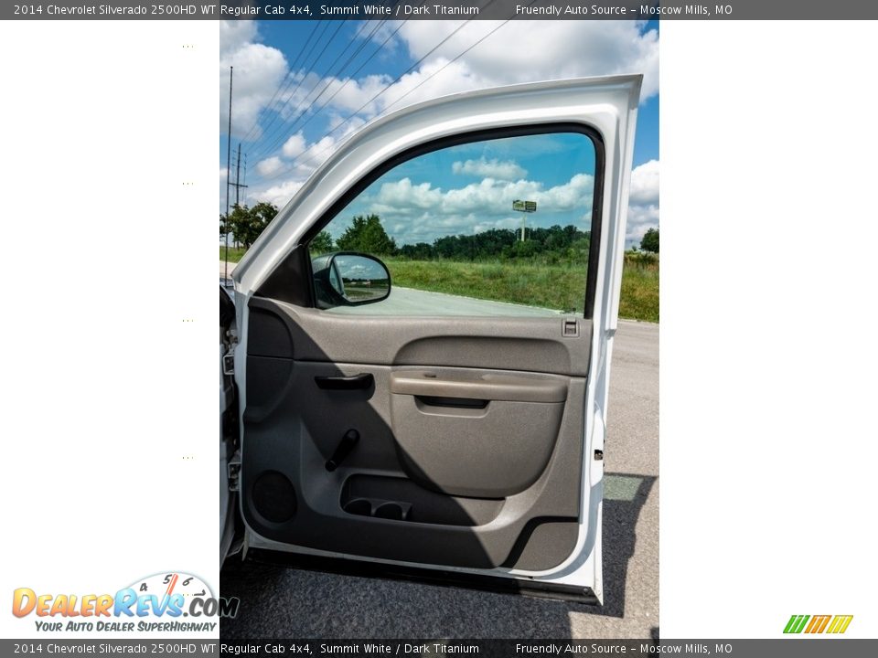 2014 Chevrolet Silverado 2500HD WT Regular Cab 4x4 Summit White / Dark Titanium Photo #24