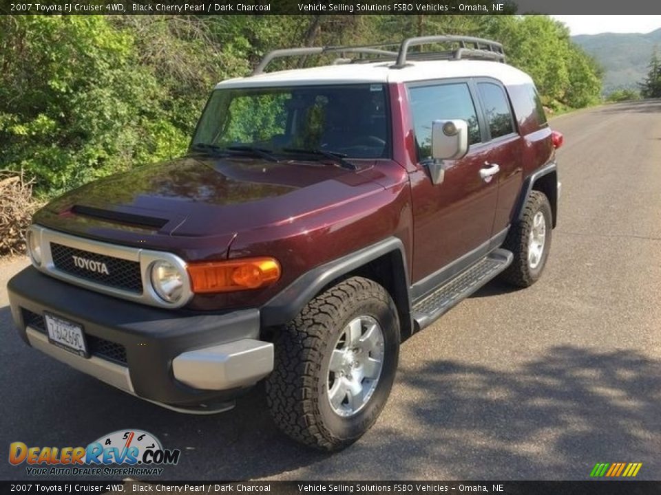 2007 Toyota FJ Cruiser 4WD Black Cherry Pearl / Dark Charcoal Photo #9