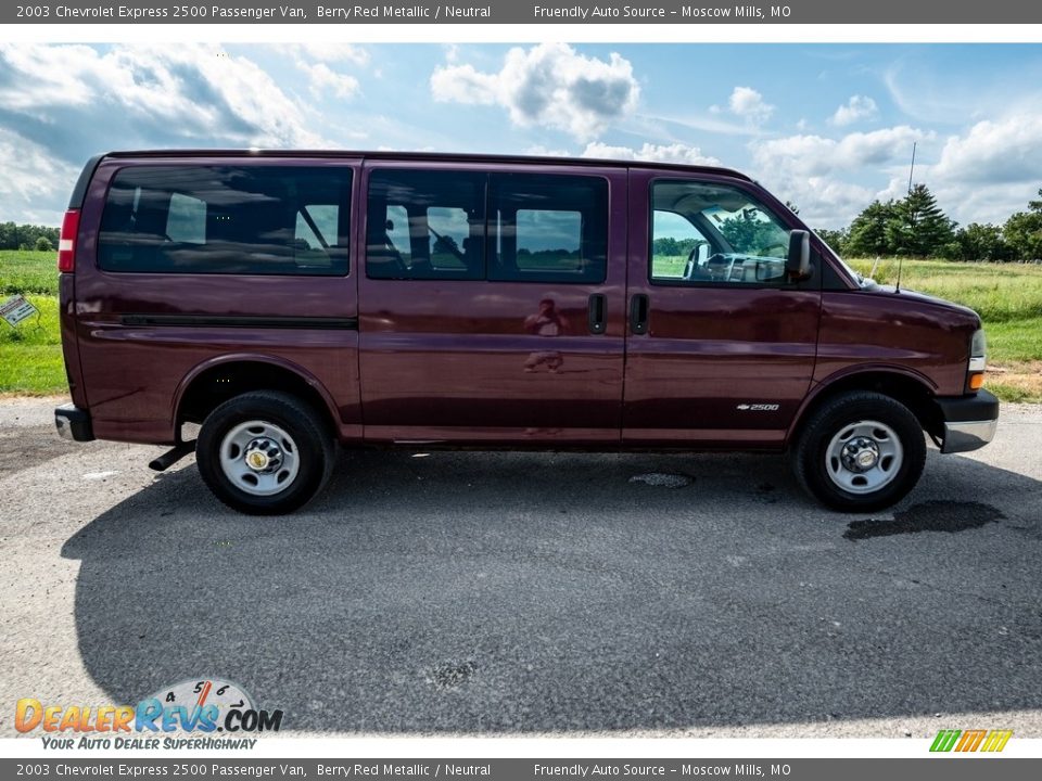 Berry Red Metallic 2003 Chevrolet Express 2500 Passenger Van Photo #3