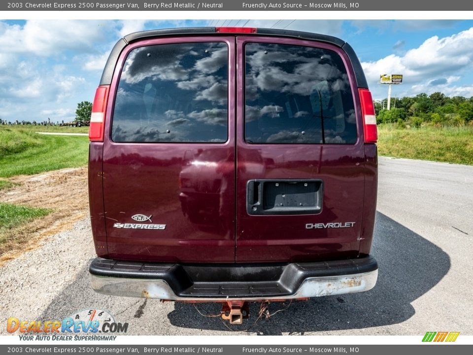 Berry Red Metallic 2003 Chevrolet Express 2500 Passenger Van Photo #5