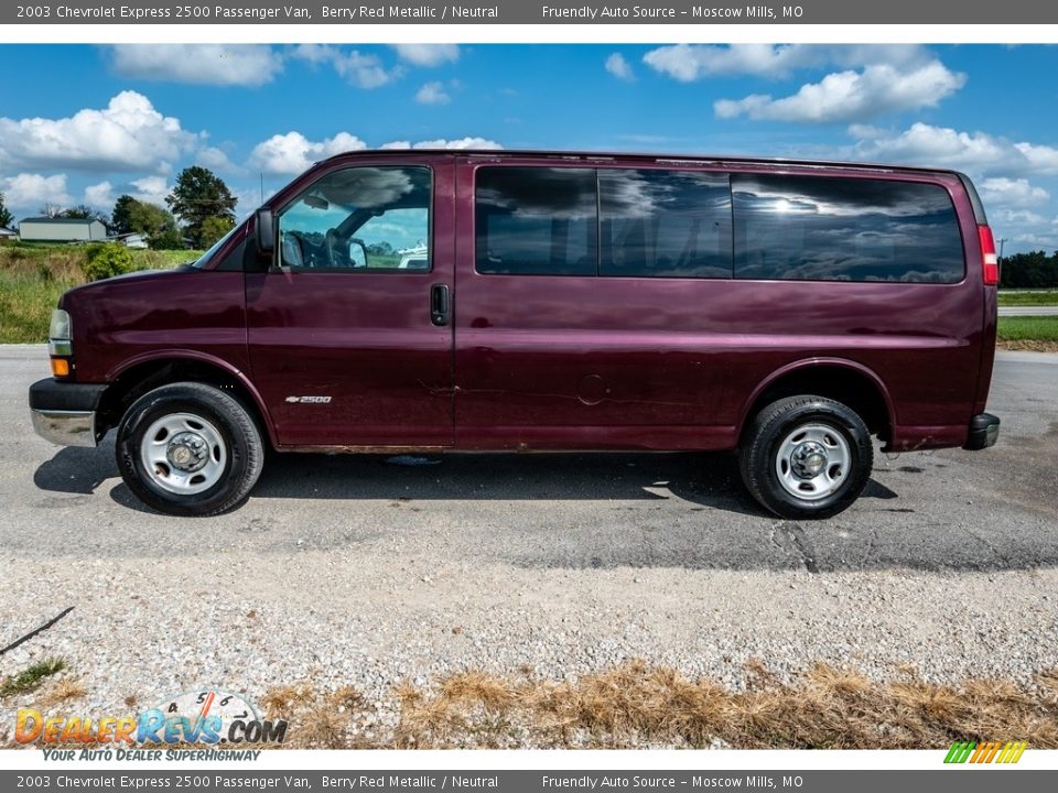 Berry Red Metallic 2003 Chevrolet Express 2500 Passenger Van Photo #7