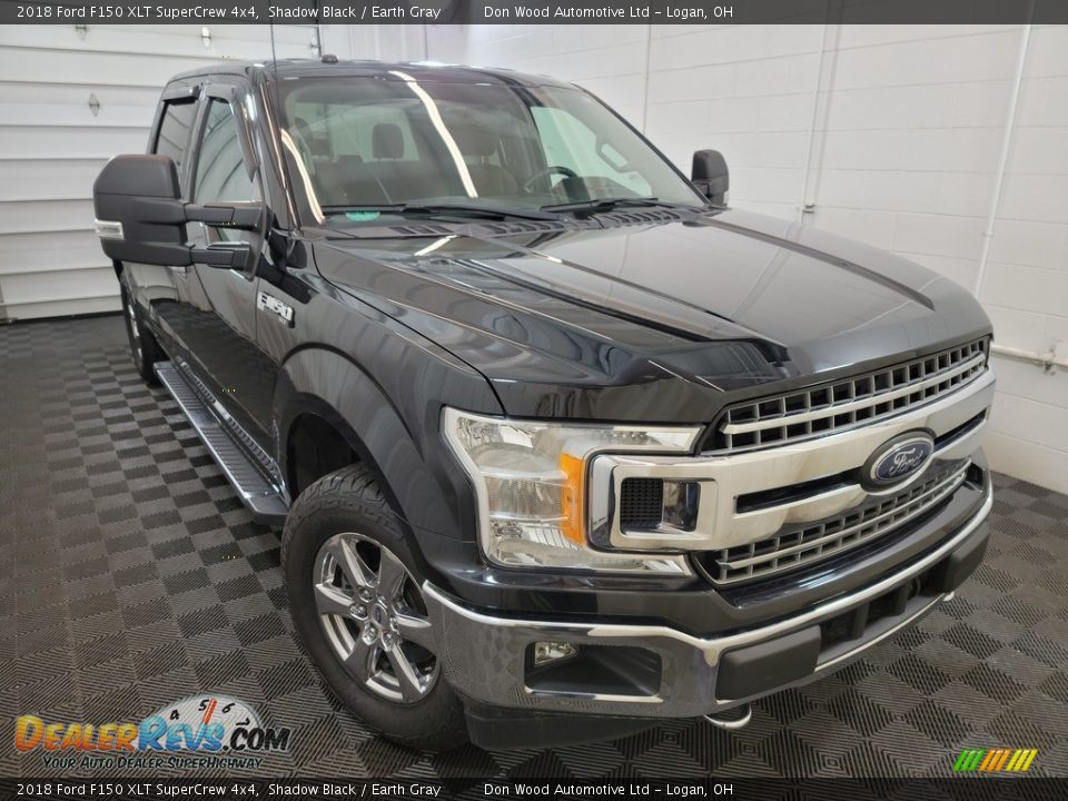 2018 Ford F150 XLT SuperCrew 4x4 Shadow Black / Earth Gray Photo #3