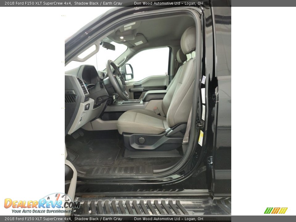 2018 Ford F150 XLT SuperCrew 4x4 Shadow Black / Earth Gray Photo #12