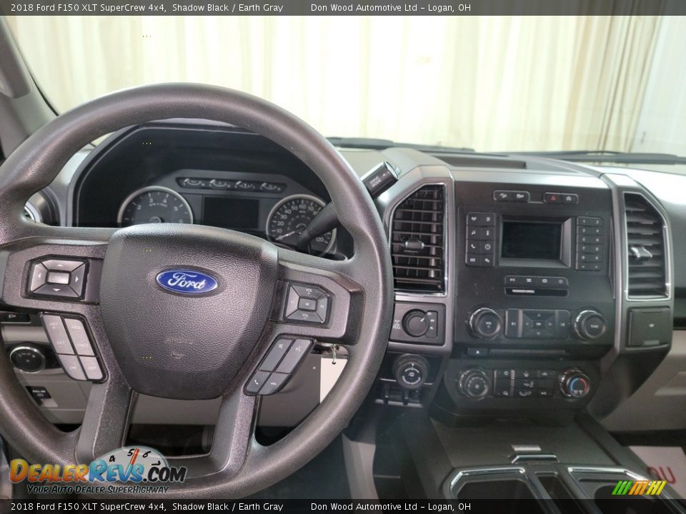 2018 Ford F150 XLT SuperCrew 4x4 Shadow Black / Earth Gray Photo #14