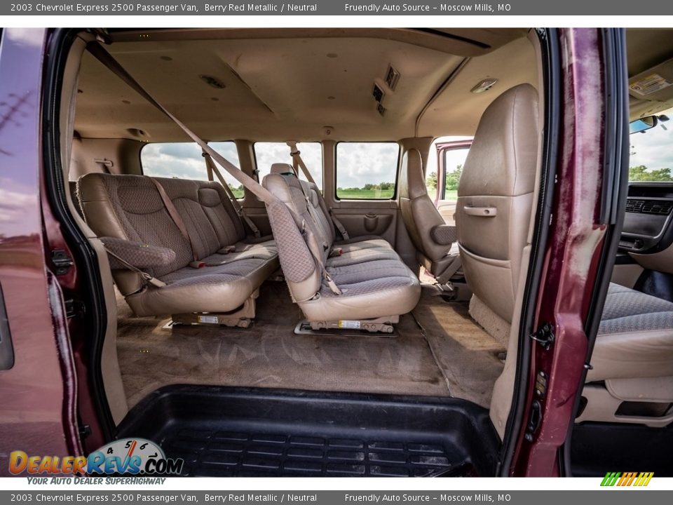 Rear Seat of 2003 Chevrolet Express 2500 Passenger Van Photo #23