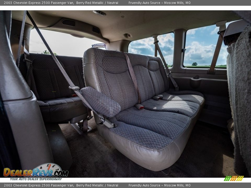 Rear Seat of 2003 Chevrolet Express 2500 Passenger Van Photo #25