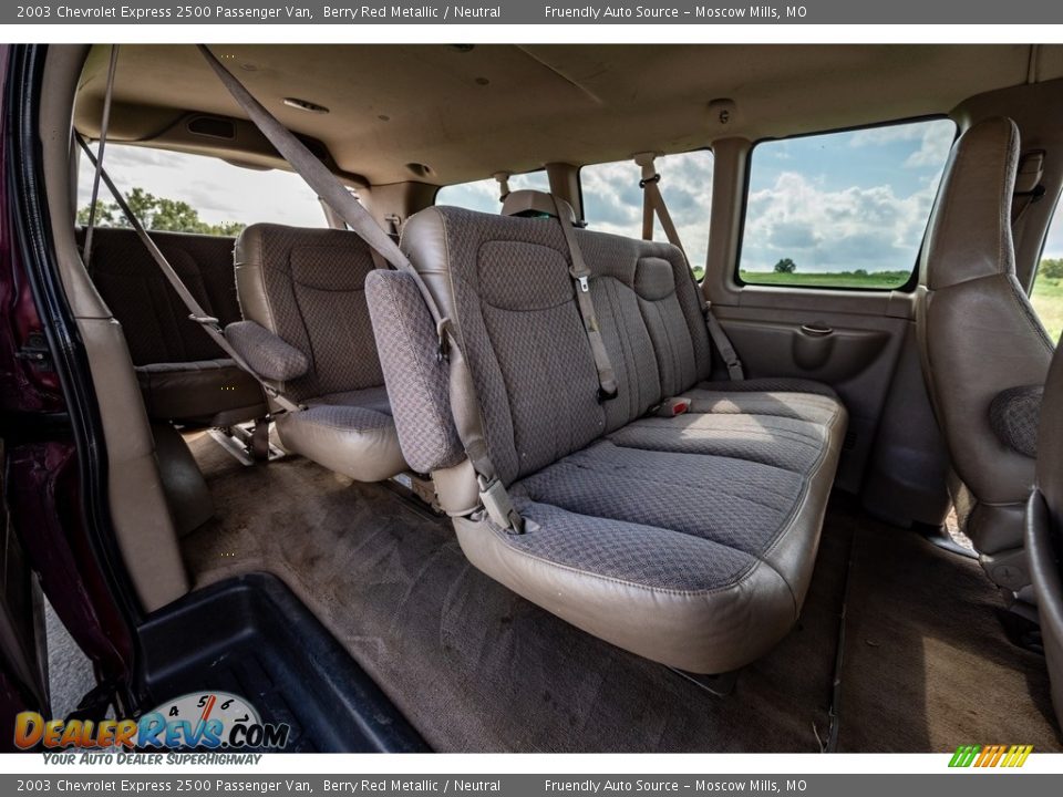 Rear Seat of 2003 Chevrolet Express 2500 Passenger Van Photo #26