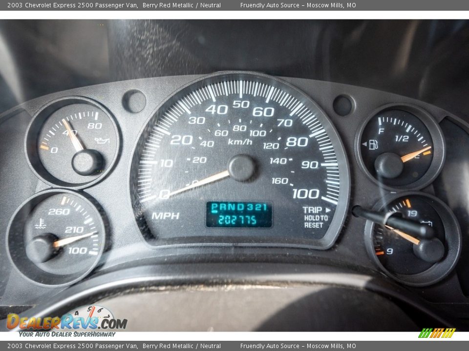 2003 Chevrolet Express 2500 Passenger Van Gauges Photo #34