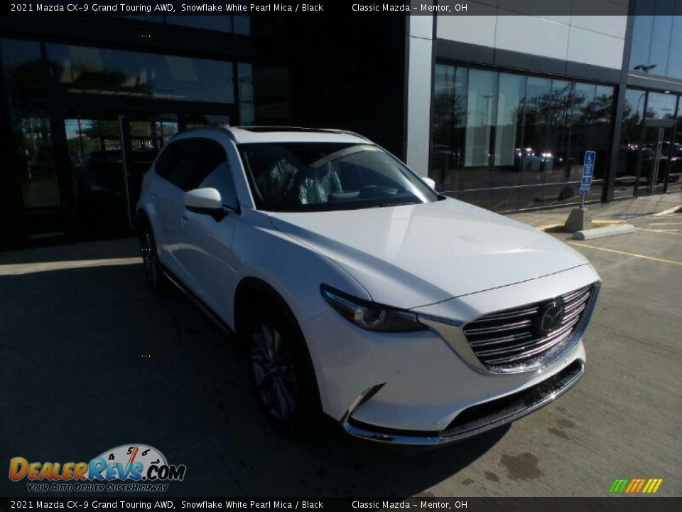 2021 Mazda CX-9 Grand Touring AWD Snowflake White Pearl Mica / Black Photo #1
