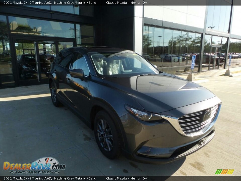 2021 Mazda CX-9 Touring AWD Machine Gray Metallic / Sand Photo #1