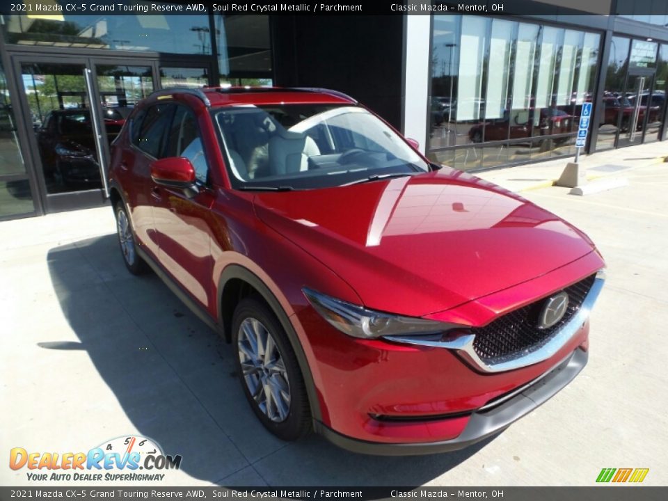 2021 Mazda CX-5 Grand Touring Reserve AWD Soul Red Crystal Metallic / Parchment Photo #1