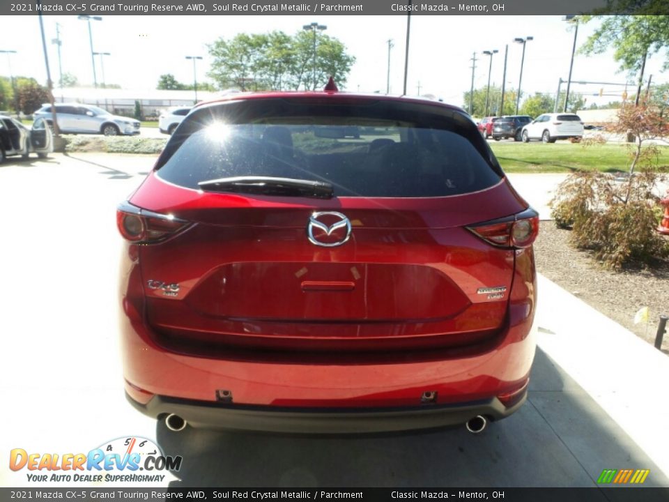 2021 Mazda CX-5 Grand Touring Reserve AWD Soul Red Crystal Metallic / Parchment Photo #5