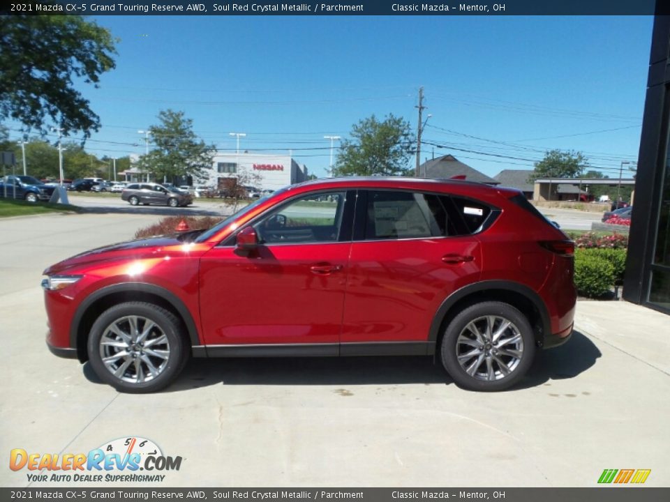 2021 Mazda CX-5 Grand Touring Reserve AWD Soul Red Crystal Metallic / Parchment Photo #6