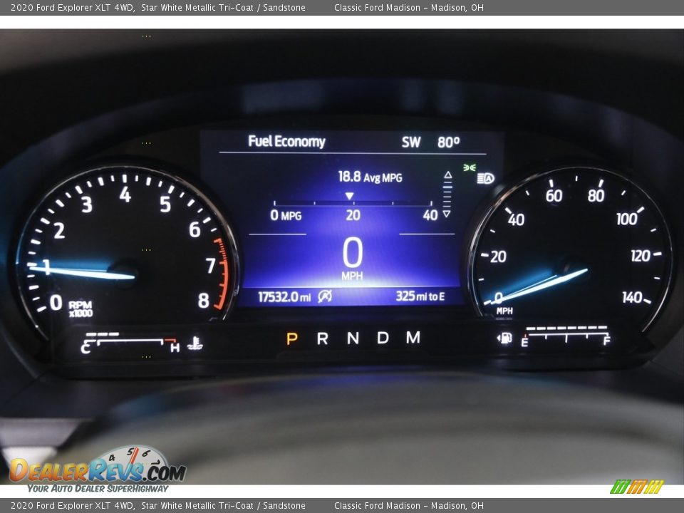 2020 Ford Explorer XLT 4WD Star White Metallic Tri-Coat / Sandstone Photo #9